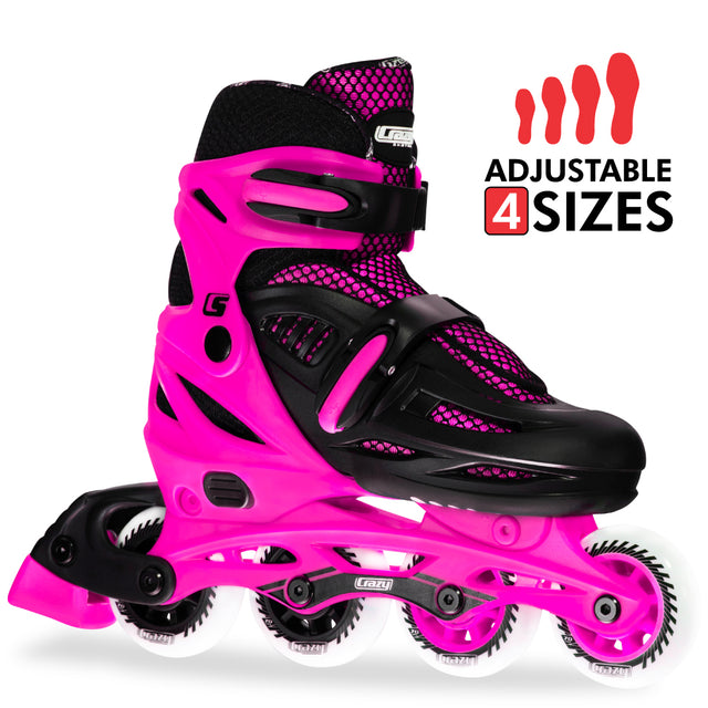 Crazy Skates Blade Pink Size Adjustable Inline Skates