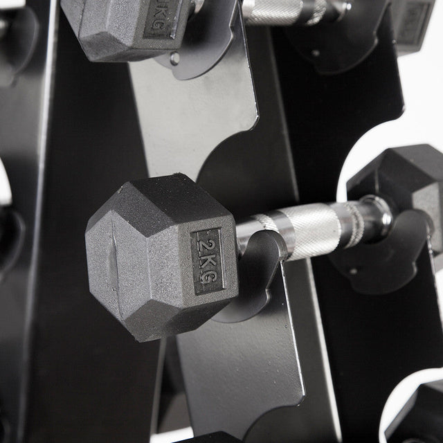 CORTEX 110kg Hex Fixed Dumbbell Set (1-10kg Pairs)
