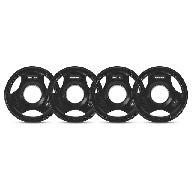 CORTEX 145kg Tri-Grip V2 50mm Olympic Plate Set