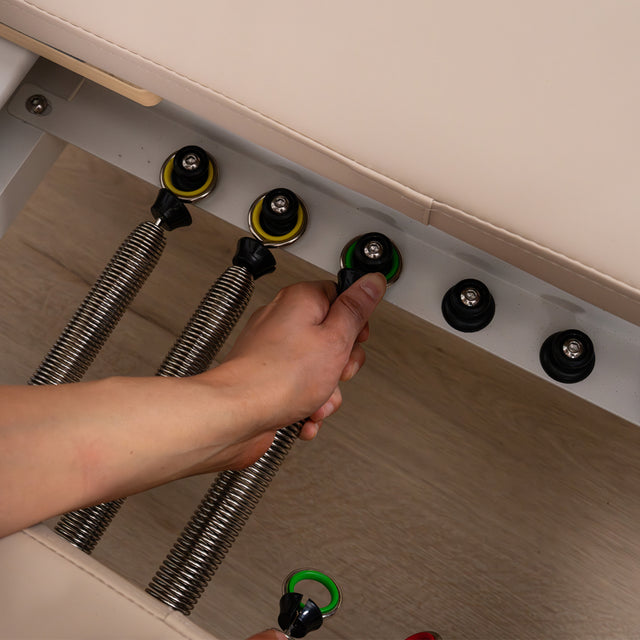 Lifespan Fitness Contour Pro Aluminum Pilates Reformer Bed Set (Beige)