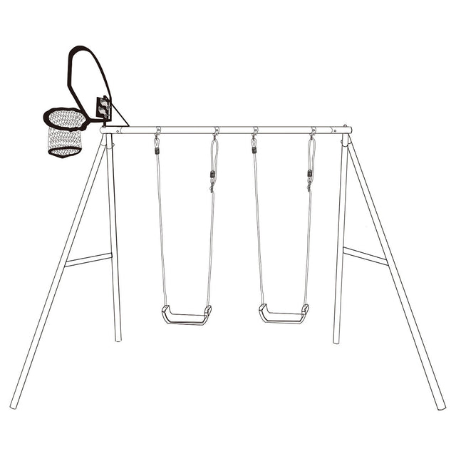 Lifespan Kids Swish Basketball Ring with BR2 Bracket Timber Swings