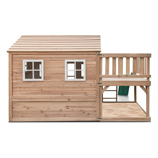 Lifespan Kids Finley Cubby House with 1.8m Green Slide