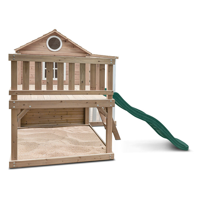 Lifespan Kids Finley Cubby House with 1.8m Green Slide