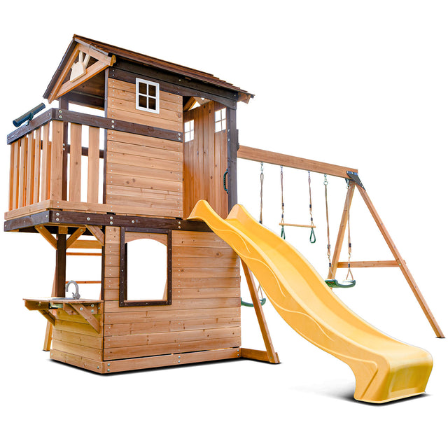 Lifespan Kids Darlington Play Centre Set with 2.2m Yellow Slide