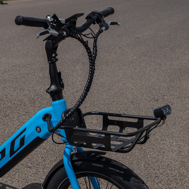 Progear Bikes E-Moover Cargo Bike + Transporter Kit - Electric Blue