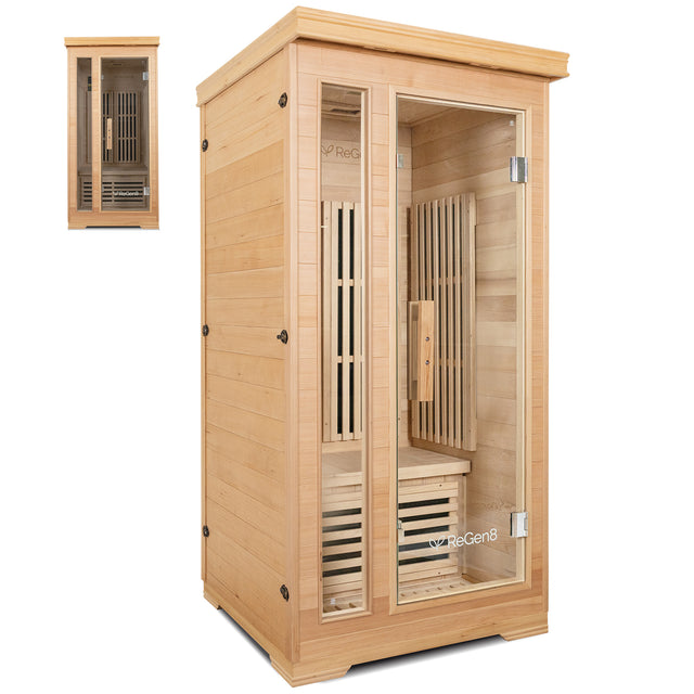 ReGen8 Solo V2 - 1 Person 1410W Infrared Sauna