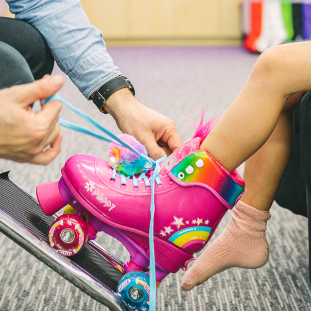 TROLLS Barb | Black Size Adjustable Roller Skates