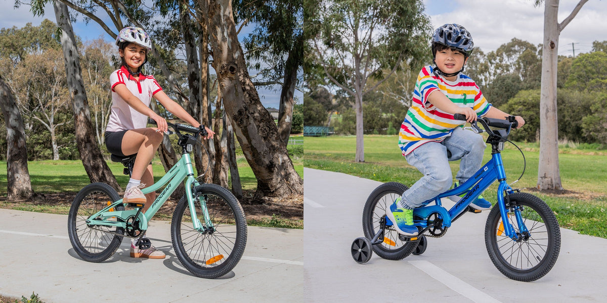 Kids riding bikes outdoors