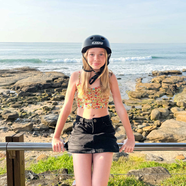 Crazy Skates PROTEXION Black Skate Helmet