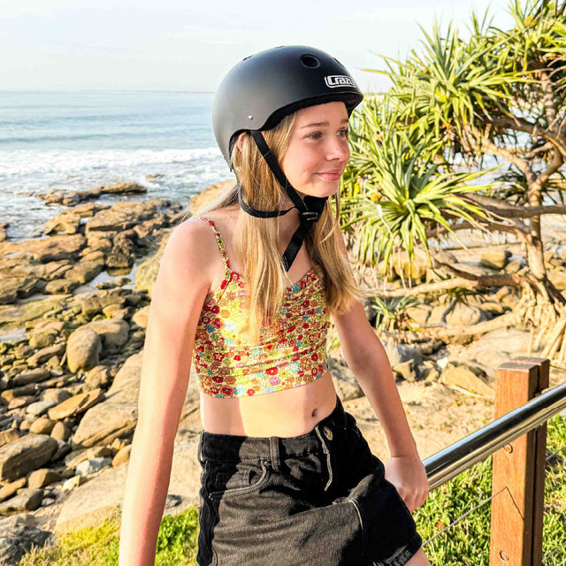 Crazy Skates PROTEXION Black Skate Helmet