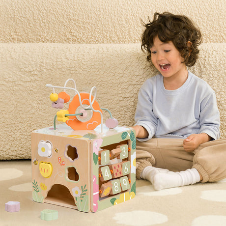 Educational toys for early learning. Tool belts, activity cubes, and more. Introducing coordination, shapes, colors, and numbers in a fun, engaging way.