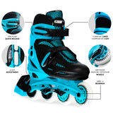 Crazy Skates Blade Teal Size Adjustable Inline Skates