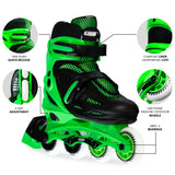Crazy Skates Blade Green Size Adjustable Inline Skates