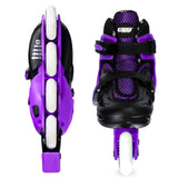 Crazy Skates Blade Purple Size Adjustable Inline Skates
