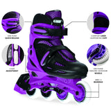 Crazy Skates Blade Purple Size Adjustable Inline Skates