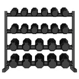 CORTEX 495kg Hex Dumbbell Set (11 pairs, 10-35kg)
