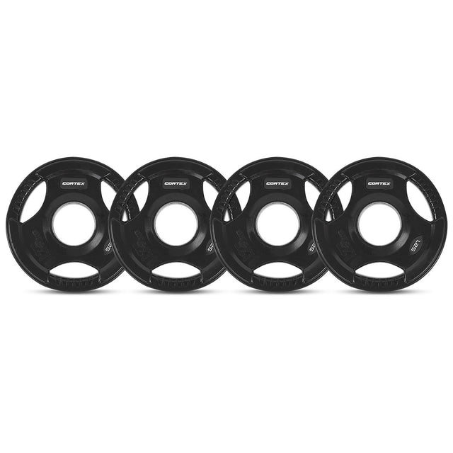 CORTEX SM20 100kg Olympic Tri-Grip Weights, Bar, 48kg Revolock and Bench Set