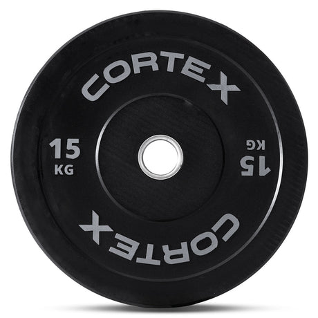 CORTEX Black Series V3 Rubber Olympic Bumper Plate 50mm 15kg (2 Pack)