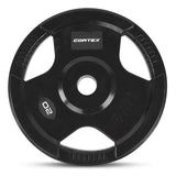 CORTEX 20kg Tri-Grip V2 50mm Olympic Plates (Pair)