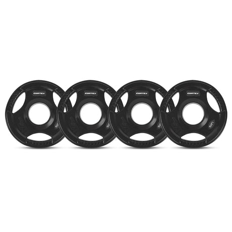 CORTEX 145kg Tri-Grip V2 50mm Olympic Plate Set
