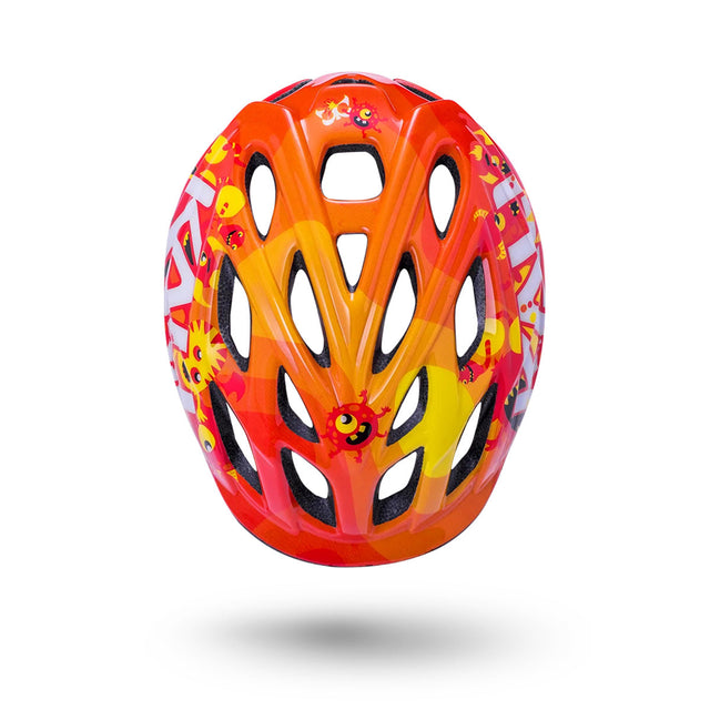 Kali Chakra Child Kids Helmet - Monsters Orange (XS)