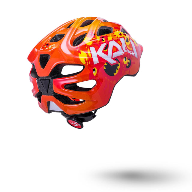 Kali Chakra Child Kids Helmet - Monsters Orange (XS)