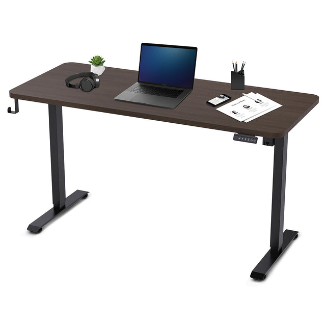 Lifespan Fitness ErgoDesk Electric Standing Desk 140cm (Walnut/Black)