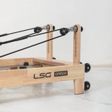 LSG GPR500 Folding Wooden Pilates Reformer Machine (Beige)
