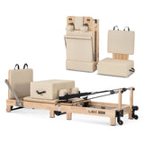 LSG GPR500 Folding Wooden Pilates Reformer Machine (Beige)