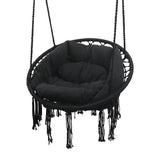 Lifespan Kids Hammock Hanging Swing Chair with Cushions in Black