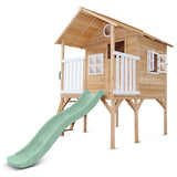 Lifespan Kids Archie Cubby House (Elevated) with 1.8m Slide (Pastel Green)