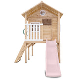 Lifespan Kids Archie Cubby House (Elevated) with 1.8m Slide (Pastel Pink)
