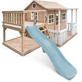 Lifespan Kids Finley Cubby House with 1.8m Slide (Pastel Blue)