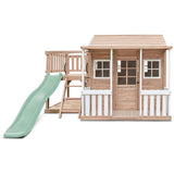 Lifespan Kids Finley Cubby House with 1.8m Slide (Pastel Green)