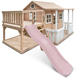 Lifespan Kids Finley Cubby House with 1.8m Slide (Pastel Pink)