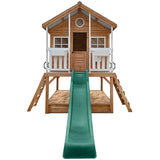 Lifespan Kids Winchester Cubby House with 1.2m Elevation Platform and 2.2m Green Slide