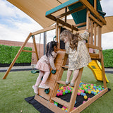 Lifespan Kids Greenvale Play Centre with 1.8m Yellow Slide