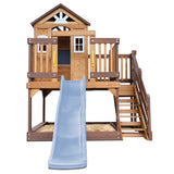 Lifespan Kids Silverton Cubby House with 1.8m Slide (Pastel Blue)
