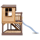Lifespan Kids Silverton Cubby House with 1.8m Slide (Pastel Blue)