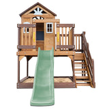 Lifespan Kids Silverton Cubby House with 1.8m Slide (Pastel Green)