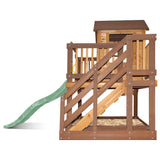 Lifespan Kids Silverton Cubby House with 1.8m Slide (Pastel Green)