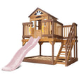 Lifespan Kids Silverton Cubby House with 1.8m Slide (Pastel Pink)