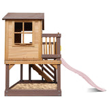 Lifespan Kids Silverton Cubby House with 1.8m Slide (Pastel Pink)
