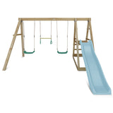 Lifespan Kids Winston Swing Set with Climb & 1.8m Slide (Pastel Blue)