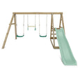 Lifespan Kids Winston Swing Set with Climb & 1.8m Slide (Pastel Green)