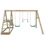 Lifespan Kids Winston Swing Set with Climb & 1.8m Slide (Pastel Green)