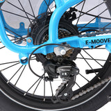 Progear Bikes E-Moover Cargo Bike + Transporter Kit - Electric Blue