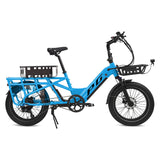 Progear Bikes E-Moover Cargo Bike + Hauler Kit - Electric Blue