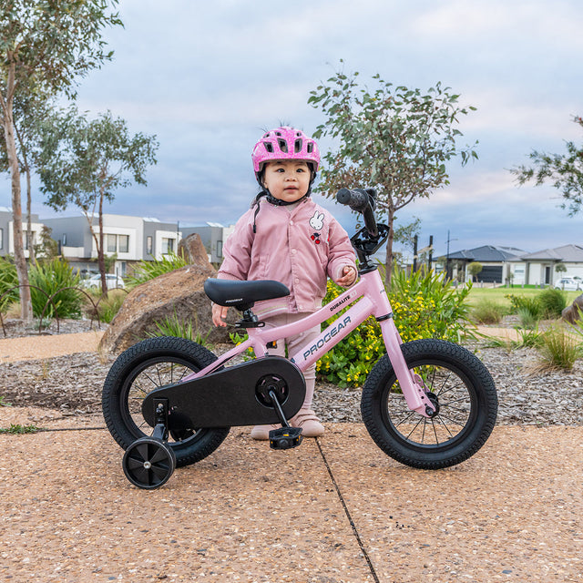 Progear DuraLite Kids Bike 12" - Baby Pink - toddler riding