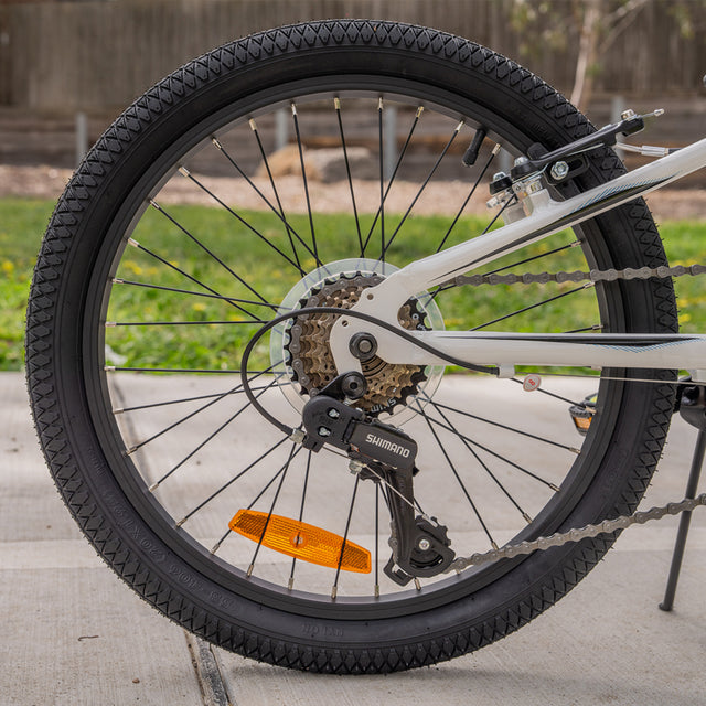 Progear DuraLite 7 Speed Kids Bike 20" - Pearl White